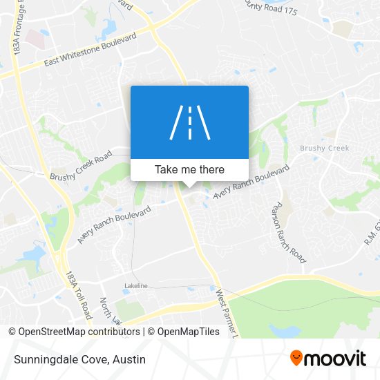 Mapa de Sunningdale Cove