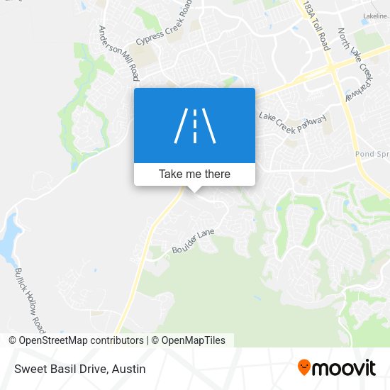 Mapa de Sweet Basil Drive