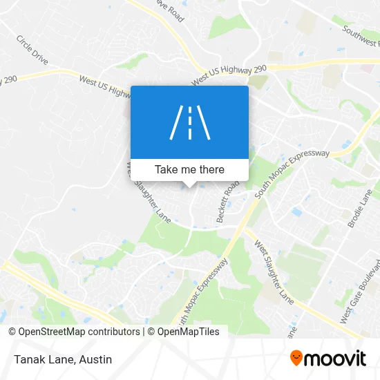 Tanak Lane map