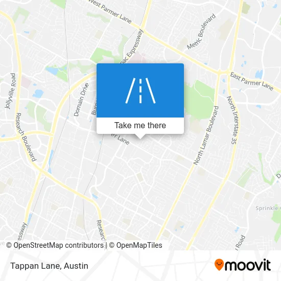 Tappan Lane map