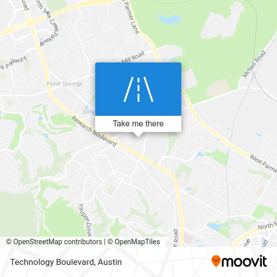 Technology Boulevard map