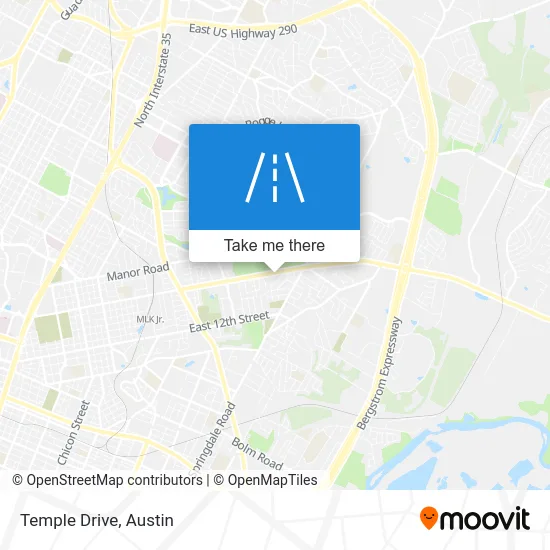 Temple Drive map