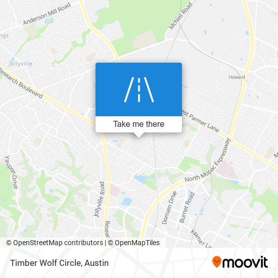 Mapa de Timber Wolf Circle