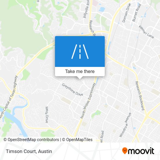 Mapa de Timson Court
