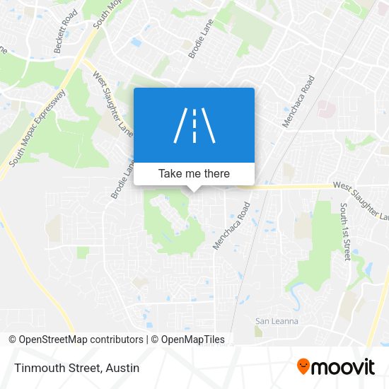 Mapa de Tinmouth Street