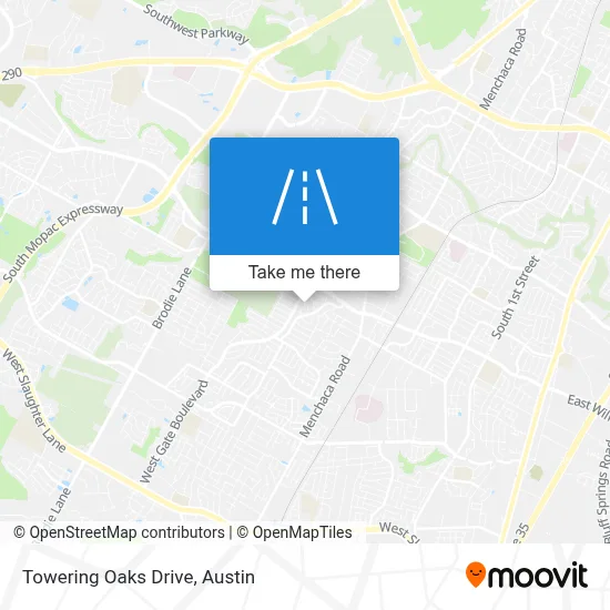 Towering Oaks Drive map