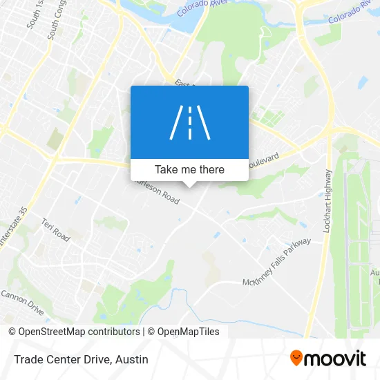 Trade Center Drive map