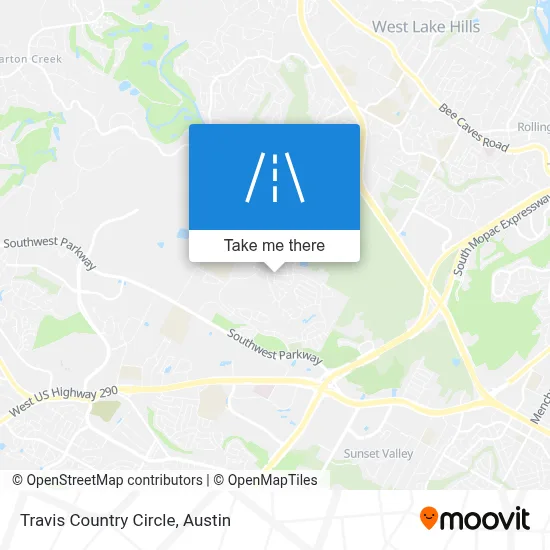Travis Country Circle map