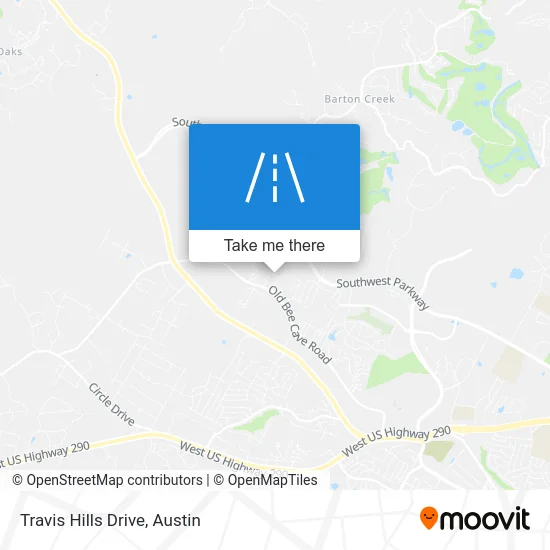 Travis Hills Drive map