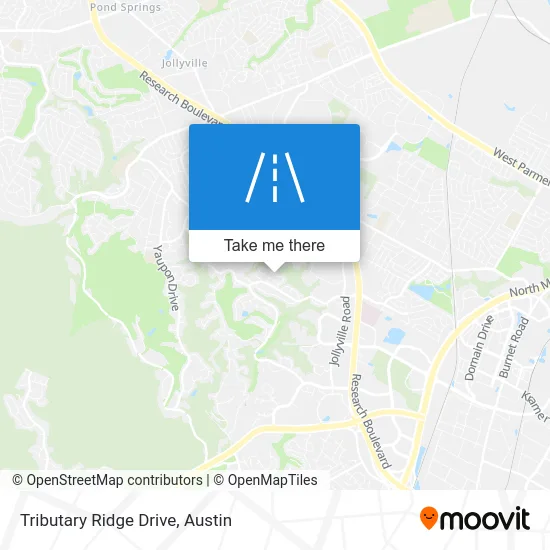 Tributary Ridge Drive map