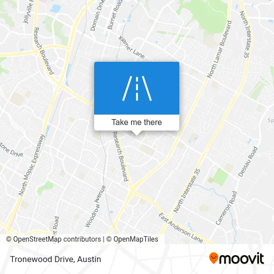 Tronewood Drive map