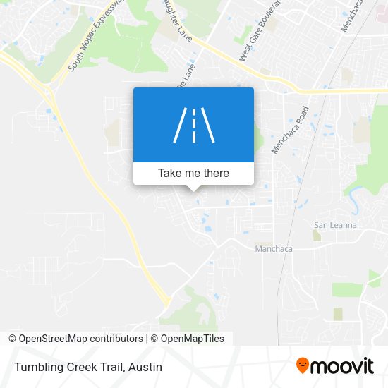 Mapa de Tumbling Creek Trail