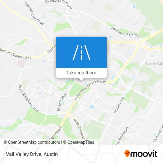 Vail Valley Drive map