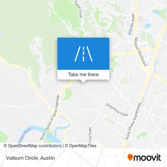 Valburn Circle map