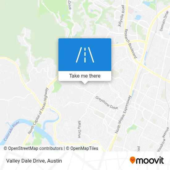 Valley Dale Drive map