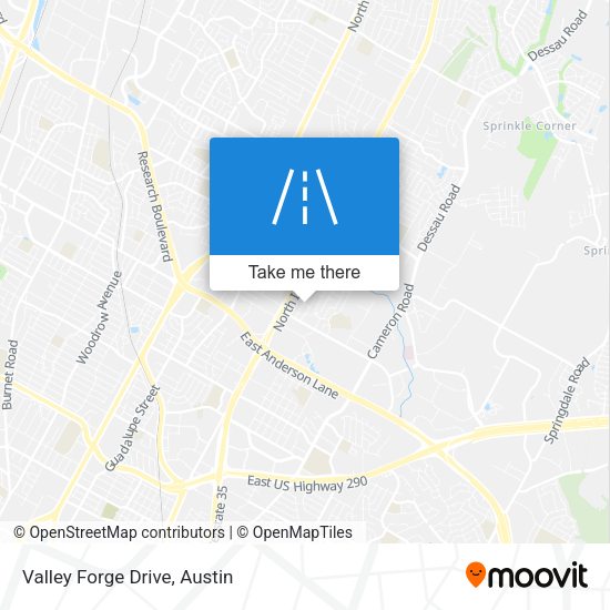 Mapa de Valley Forge Drive