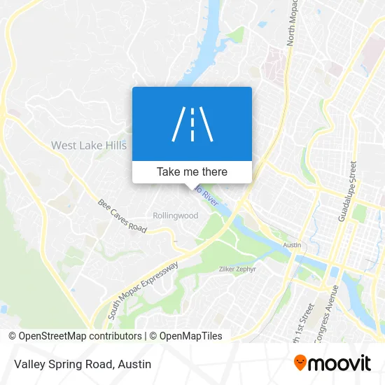 Valley Spring Road map