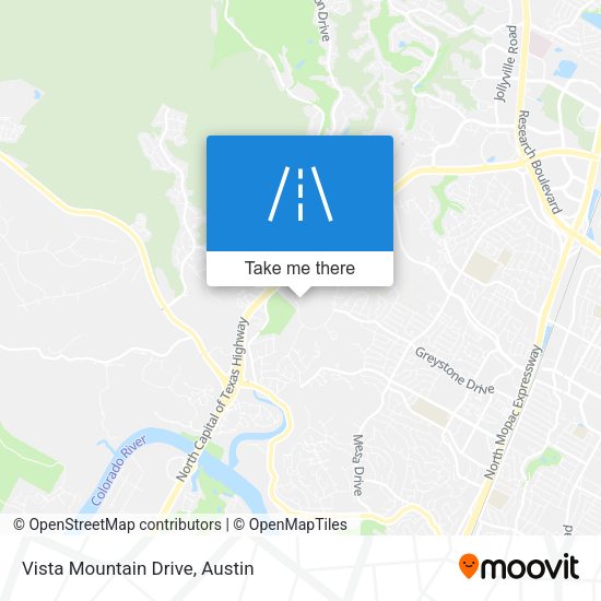 Vista Mountain Drive map