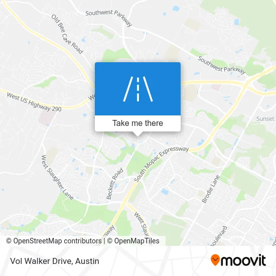 Vol Walker Drive map