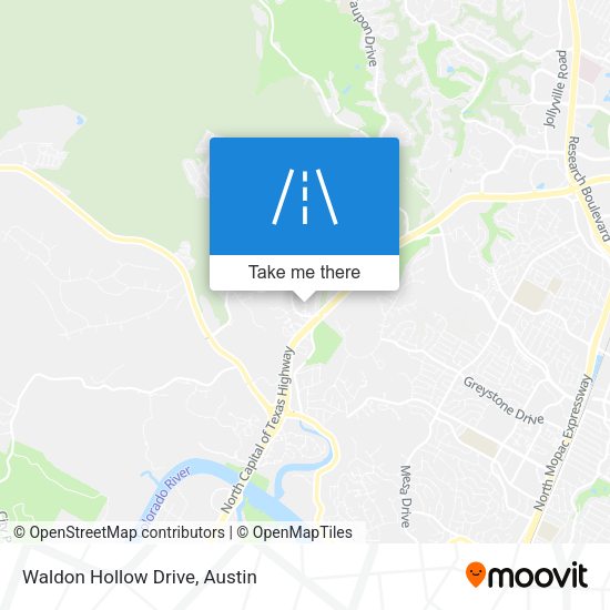 Mapa de Waldon Hollow Drive