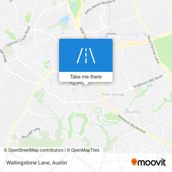 Mapa de Wallingstone Lane