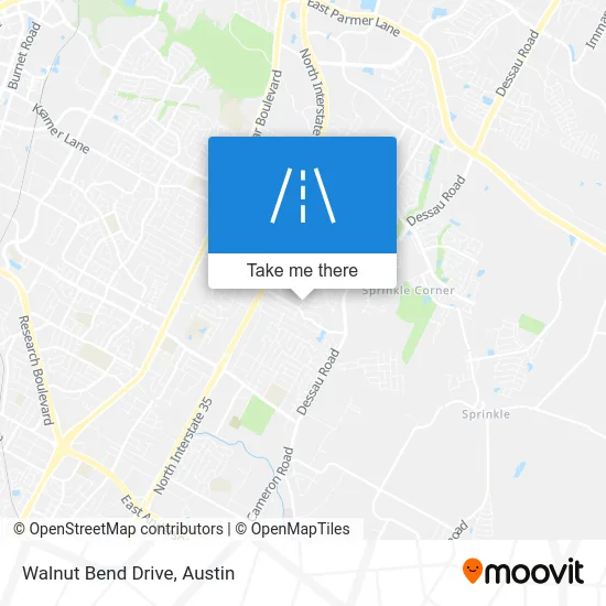 Walnut Bend Drive map