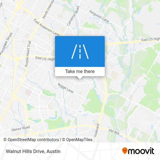 Walnut Hills Drive map