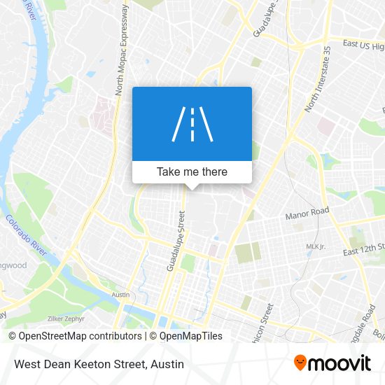 West Dean Keeton Street map