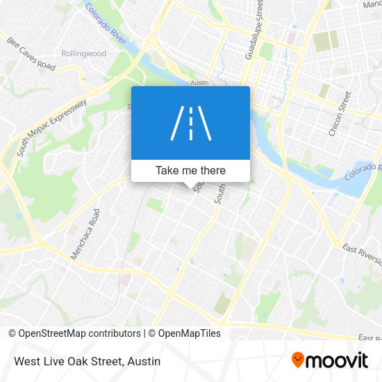 Mapa de West Live Oak Street