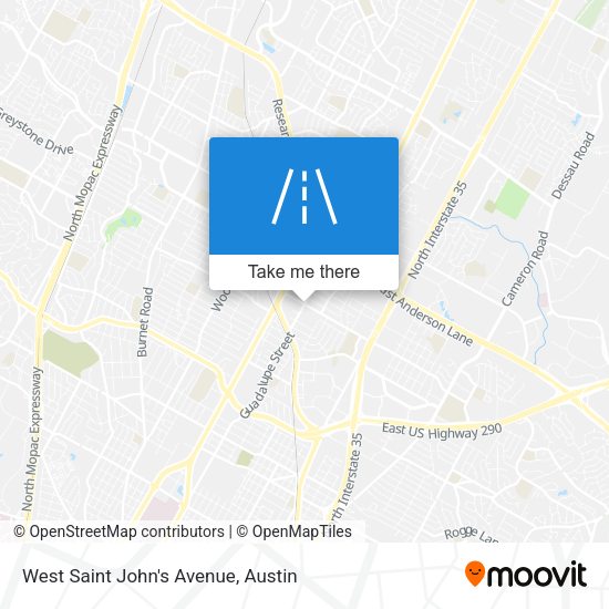 West Saint John's Avenue map