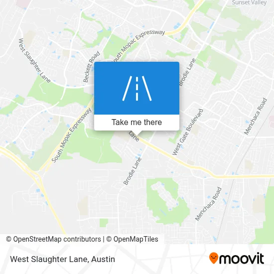 West Slaughter Lane map