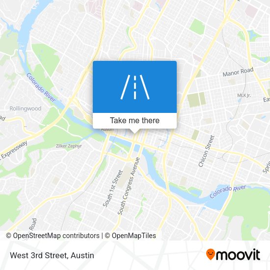 Mapa de West 3rd Street