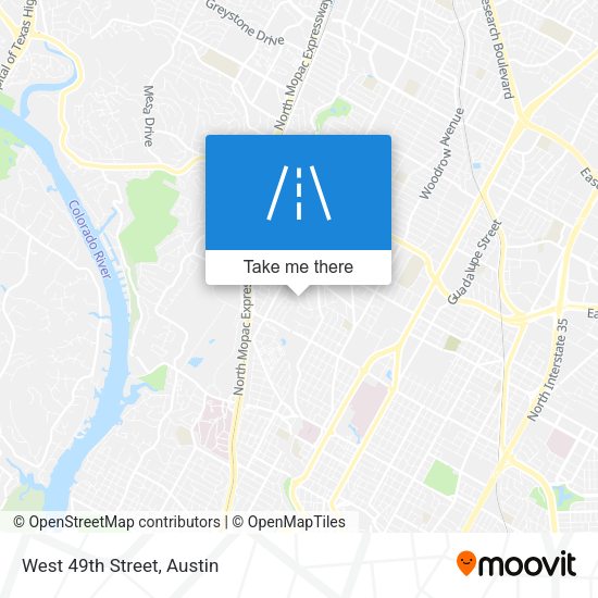 Mapa de West 49th Street
