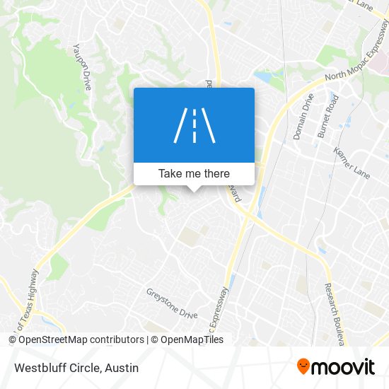 Mapa de Westbluff Circle