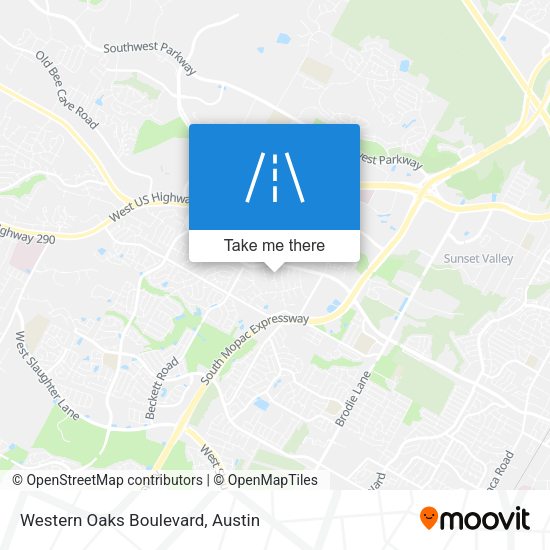 Mapa de Western Oaks Boulevard