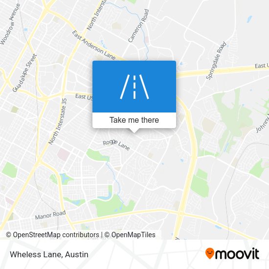 Mapa de Wheless Lane