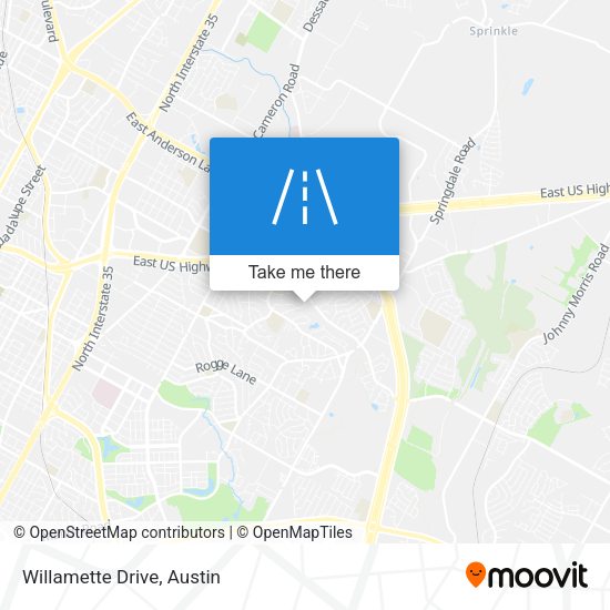 Mapa de Willamette Drive