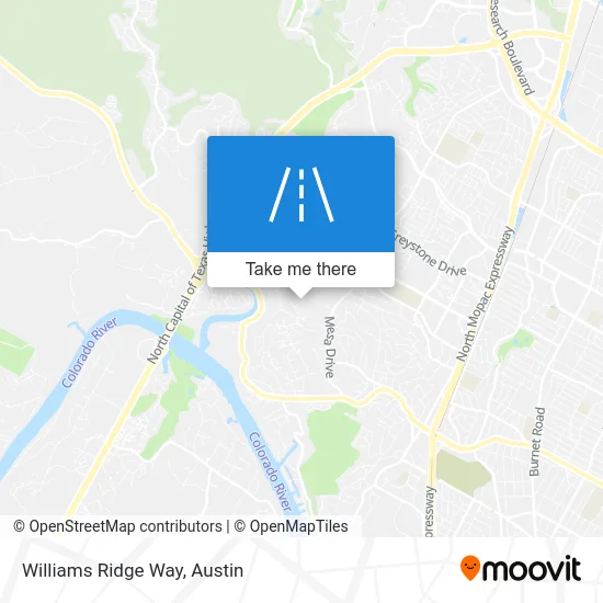 Williams Ridge Way map