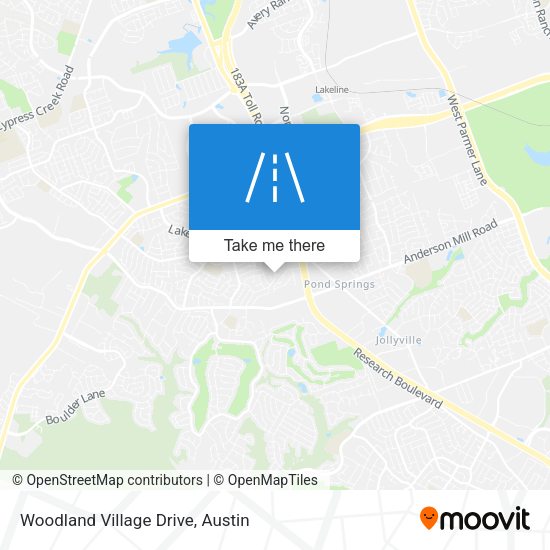 Woodland Village Drive map