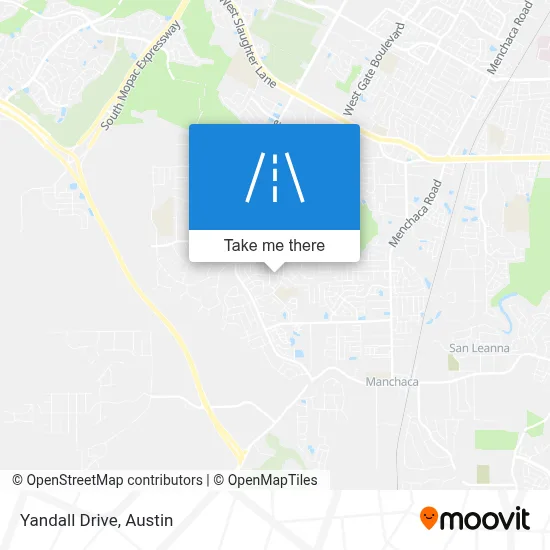 Yandall Drive map