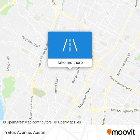 Mapa de Yates Avenue
