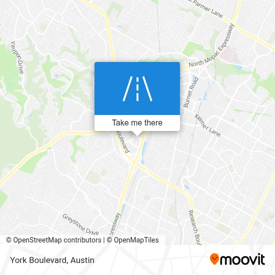 York Boulevard map