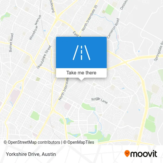 Yorkshire Drive map