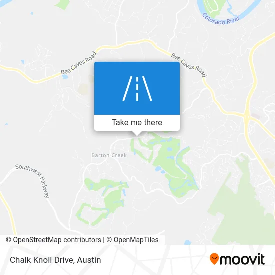 Chalk Knoll Drive map