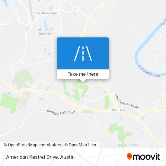 American Kestrel Drive map