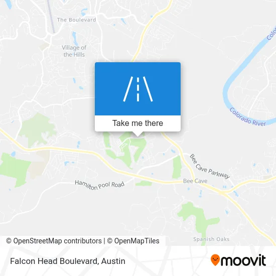 Falcon Head Boulevard map