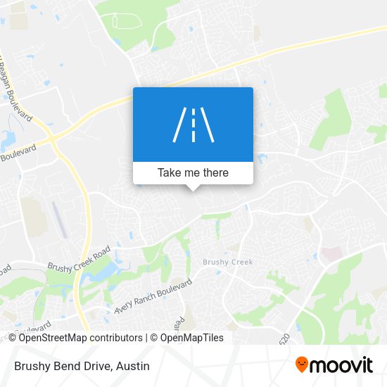 Brushy Bend Drive map