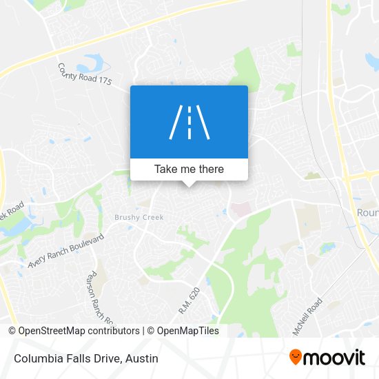 Columbia Falls Drive map
