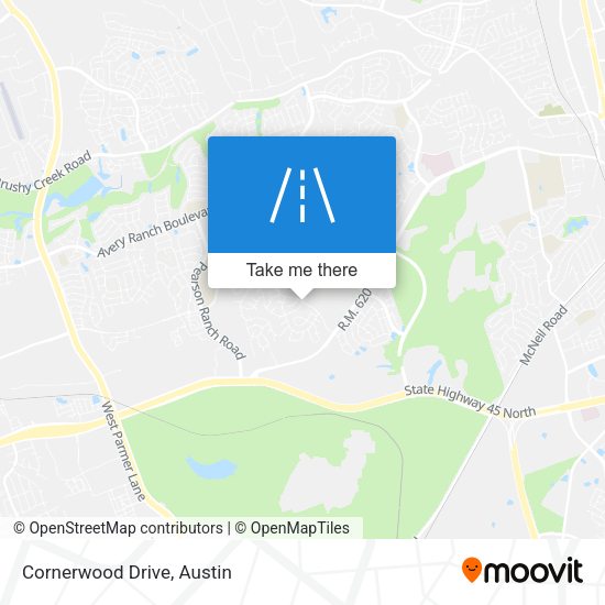 Mapa de Cornerwood Drive