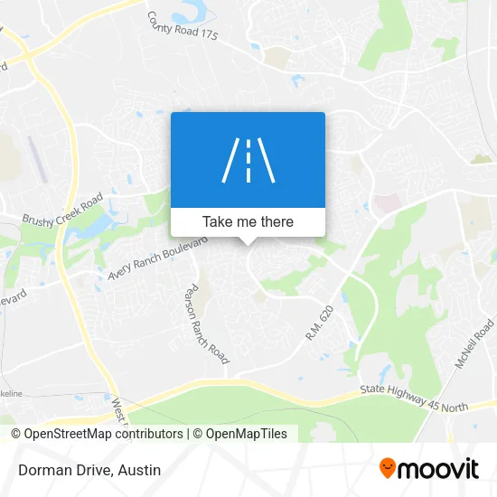 Dorman Drive map